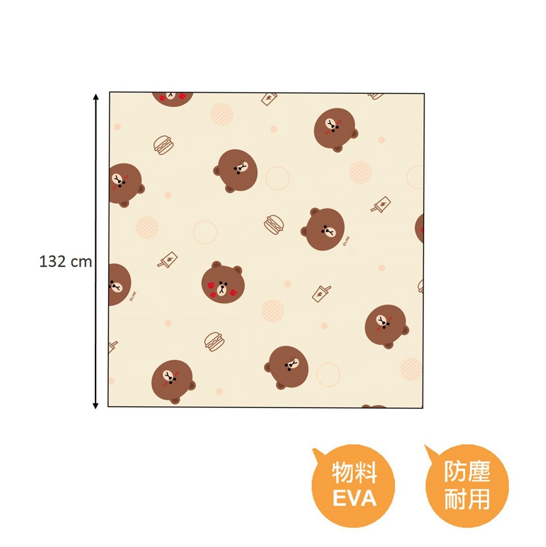 LINE FRIENDS - 桌布/枱布(正方)