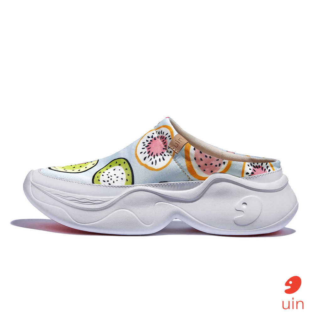 【 Uin 】西班牙原創設計 | 繽紛奇異果2 帕爾瑪6 半拖 女鞋 彩繪鞋 休閒鞋 懶人鞋