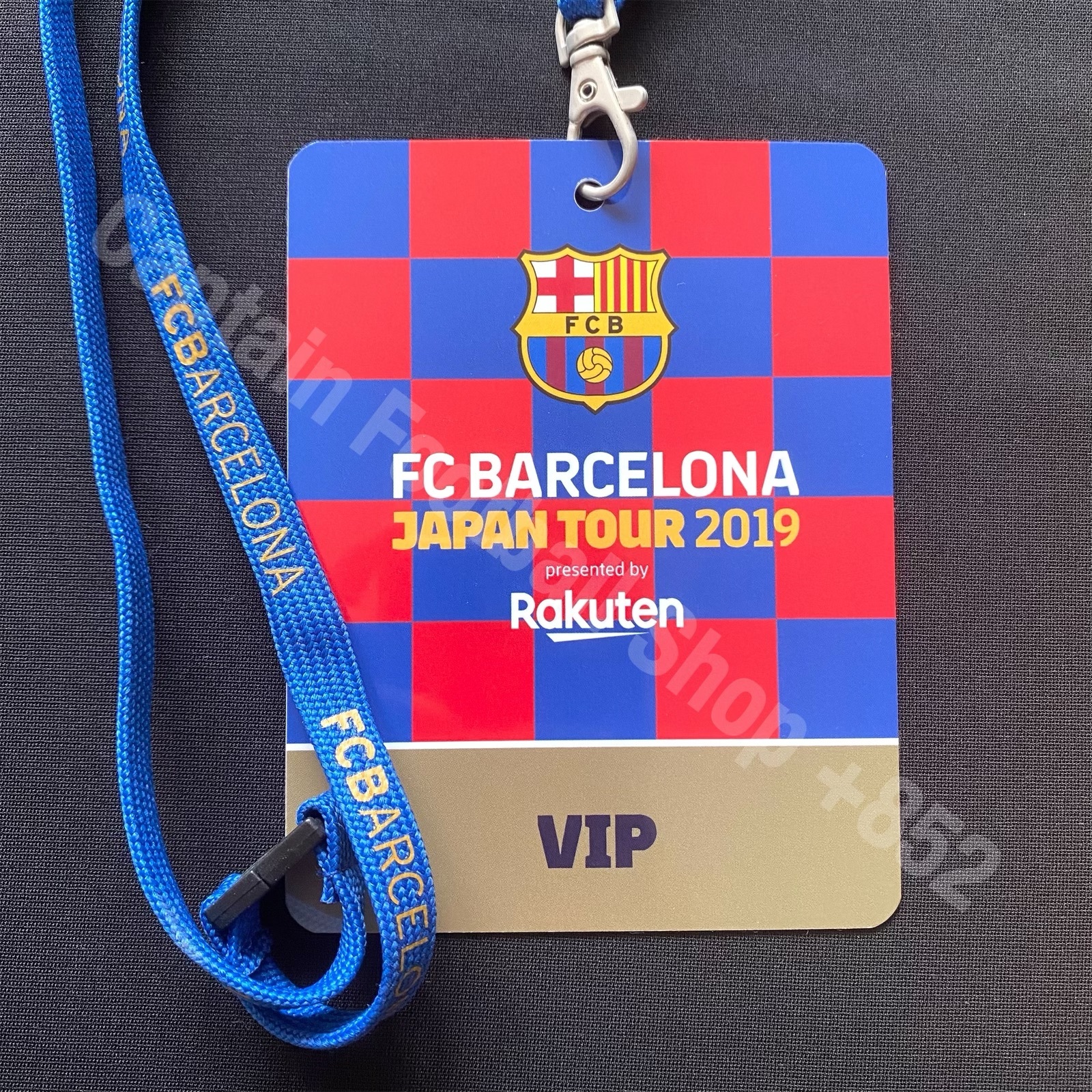 巴塞隆拿 2019 日本之旅 VIP通行證 特別版隊長臂章