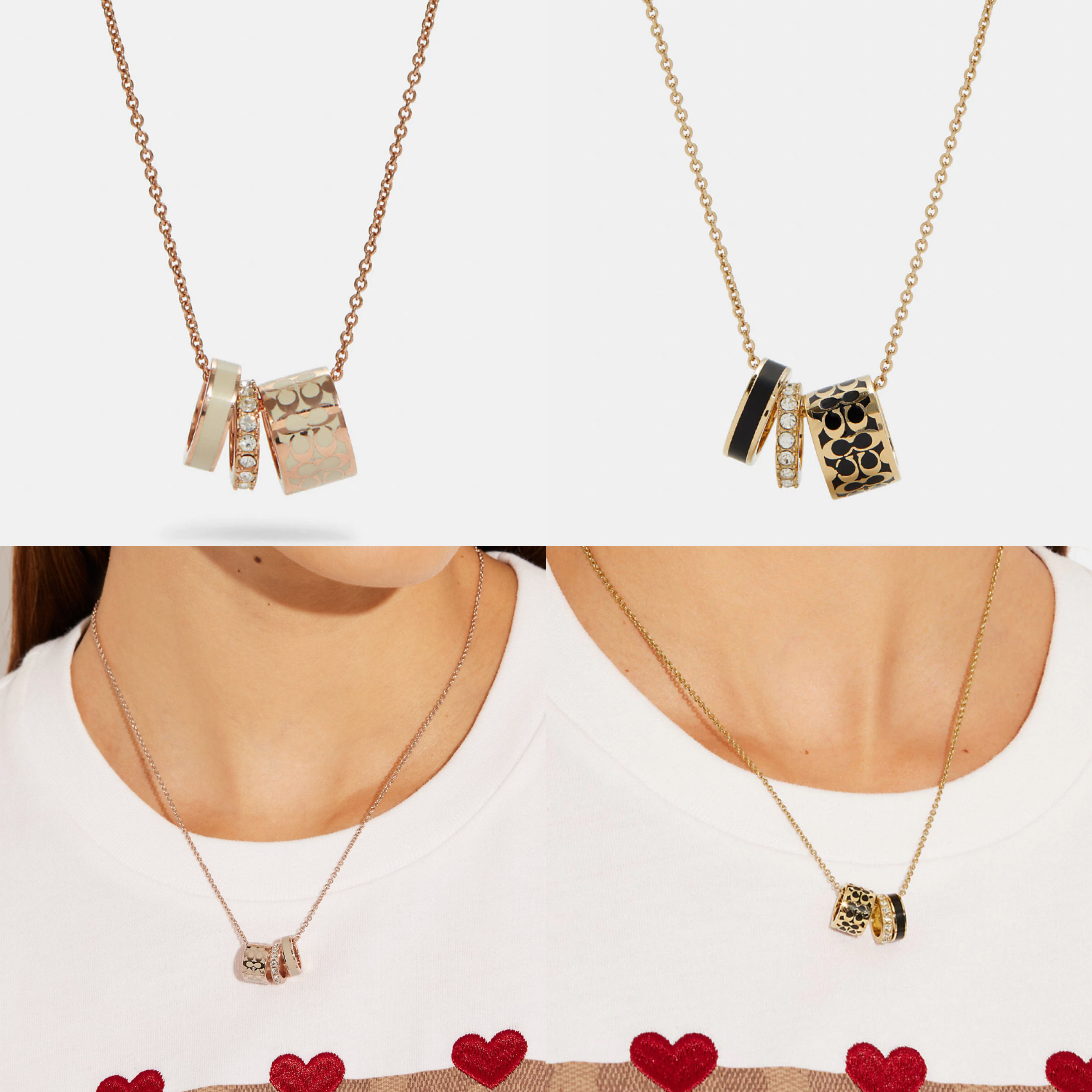 ［美國現貨］Coach  Signature Enamel Necklace