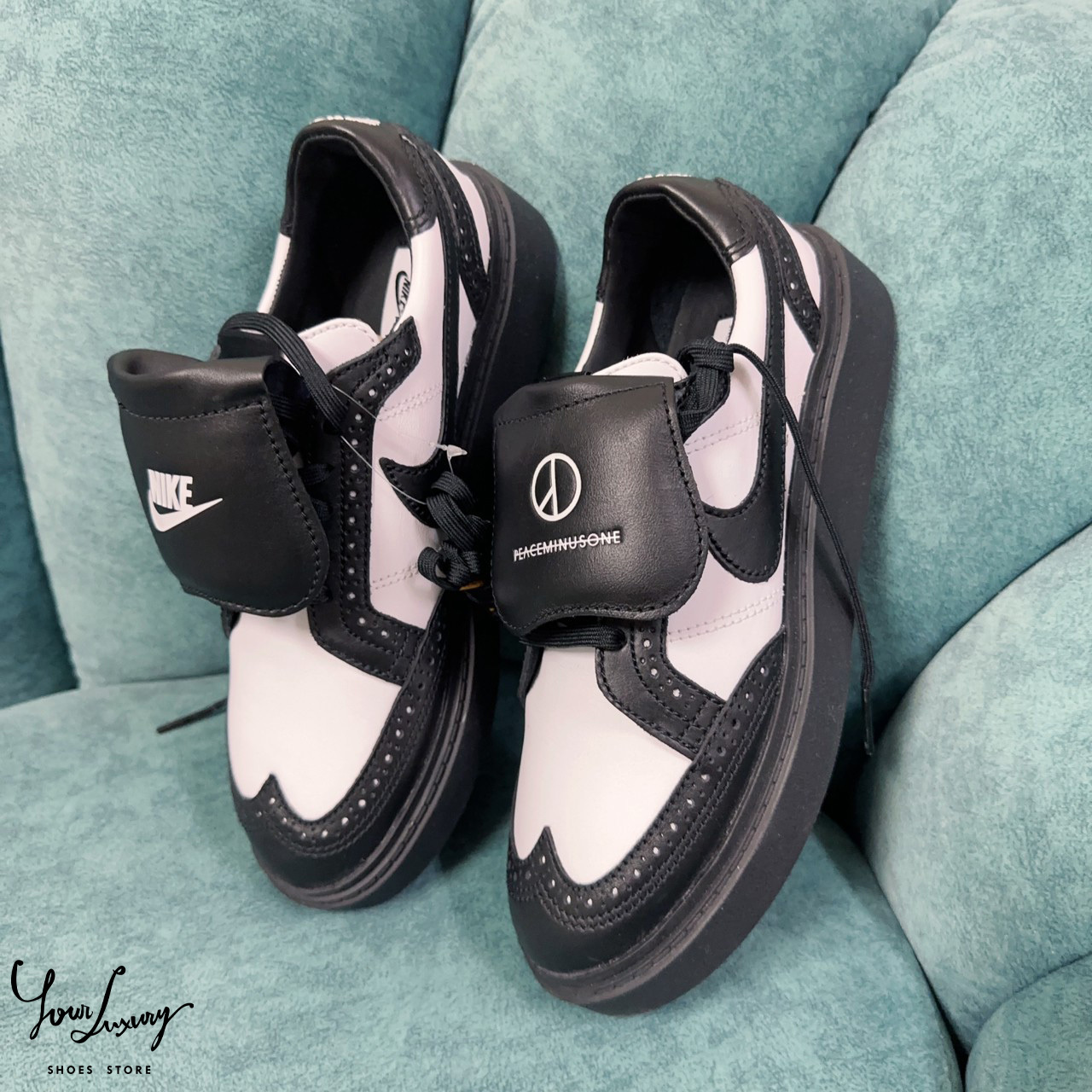 【LUXURY】Nike x PEACEMINUSONE G-Dragon Kwondo 1 Black White 聯名款 權志龍 熊貓 男鞋 男女段 DH2482-101