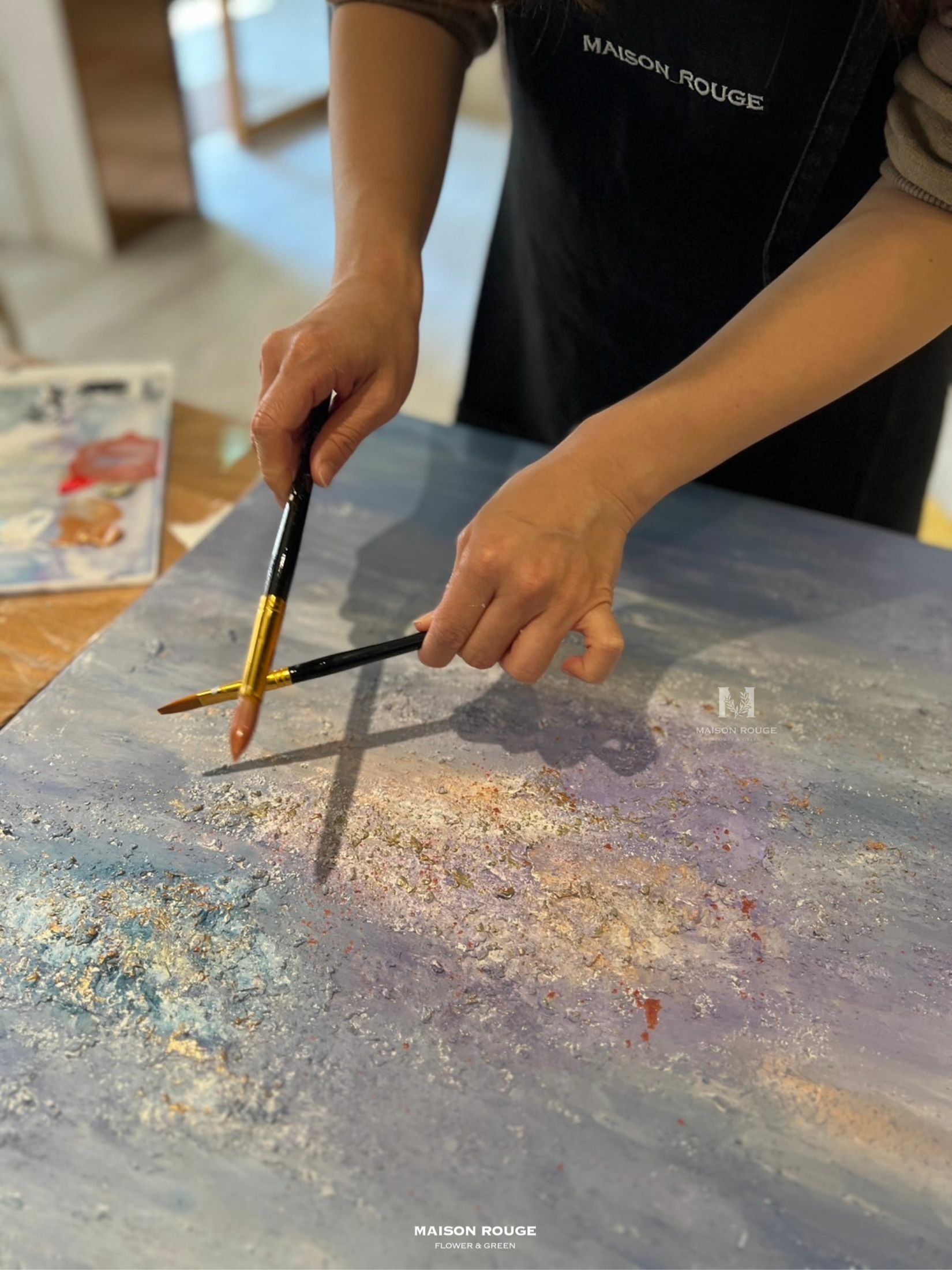 藝術課程・畫板與乾燥花之應用3