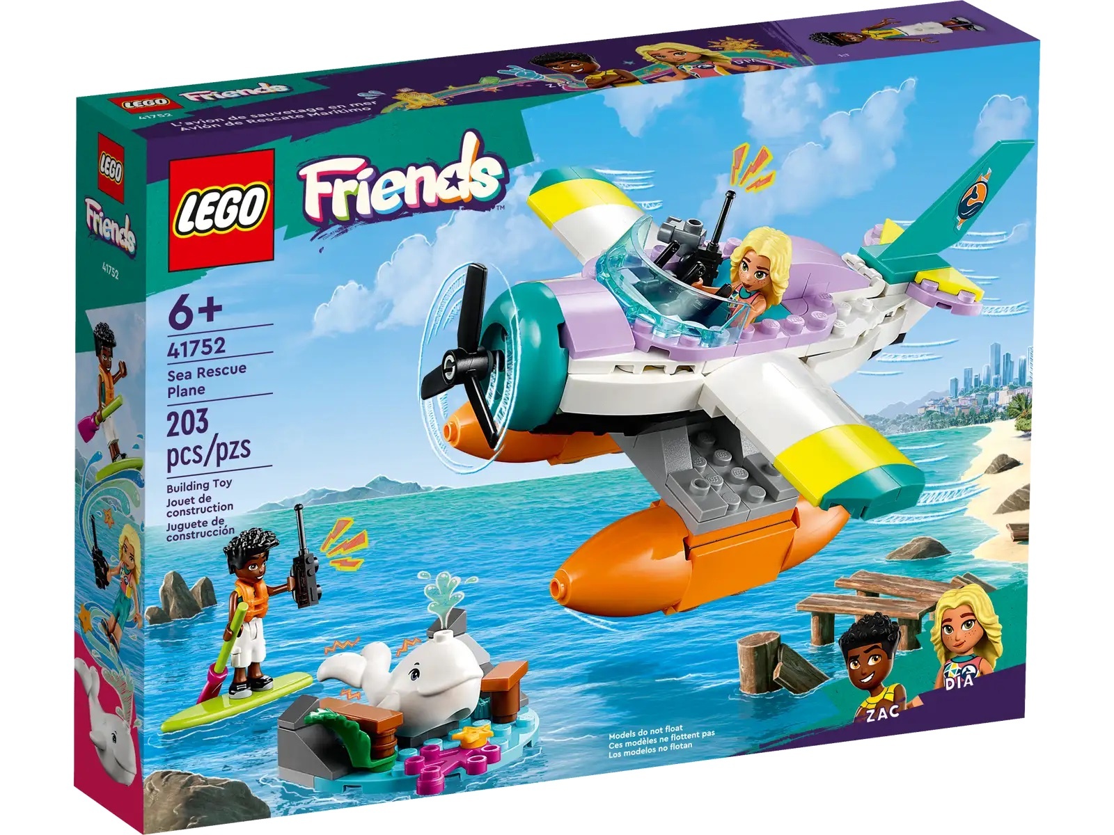 [飛米樂高積木專賣店] LEGO 41752 Friends-海上救援飛機