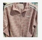 [S] NERDY SYMBOL PATTERN TRACK TOP,PINK, SN226 (SN226)
