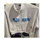 [S] NERDY DISNEY X NERDY CROPPED SWEAT ZIP,MELANGE GREY, SN230 (SN230)