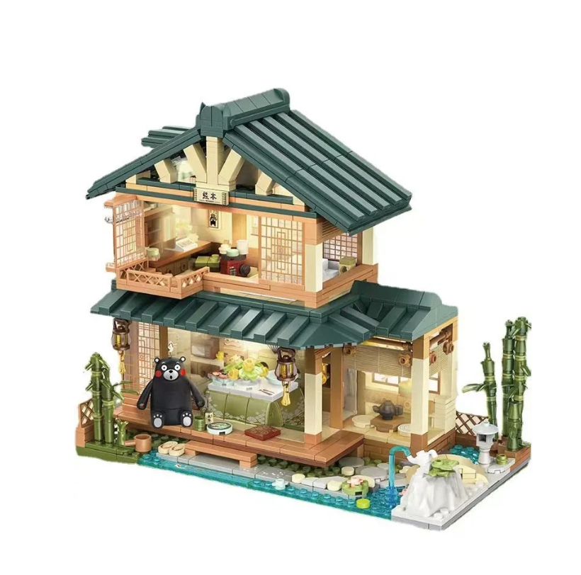 正版授權Kumamon系列積木 : 熊本熊日式房屋