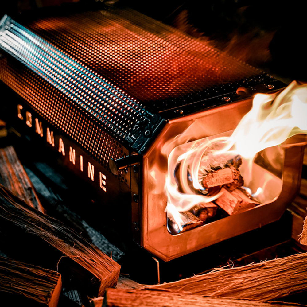 半輪焚火台「ANTI」 Comma Nine｜Mountpelee 桌上型焚火台