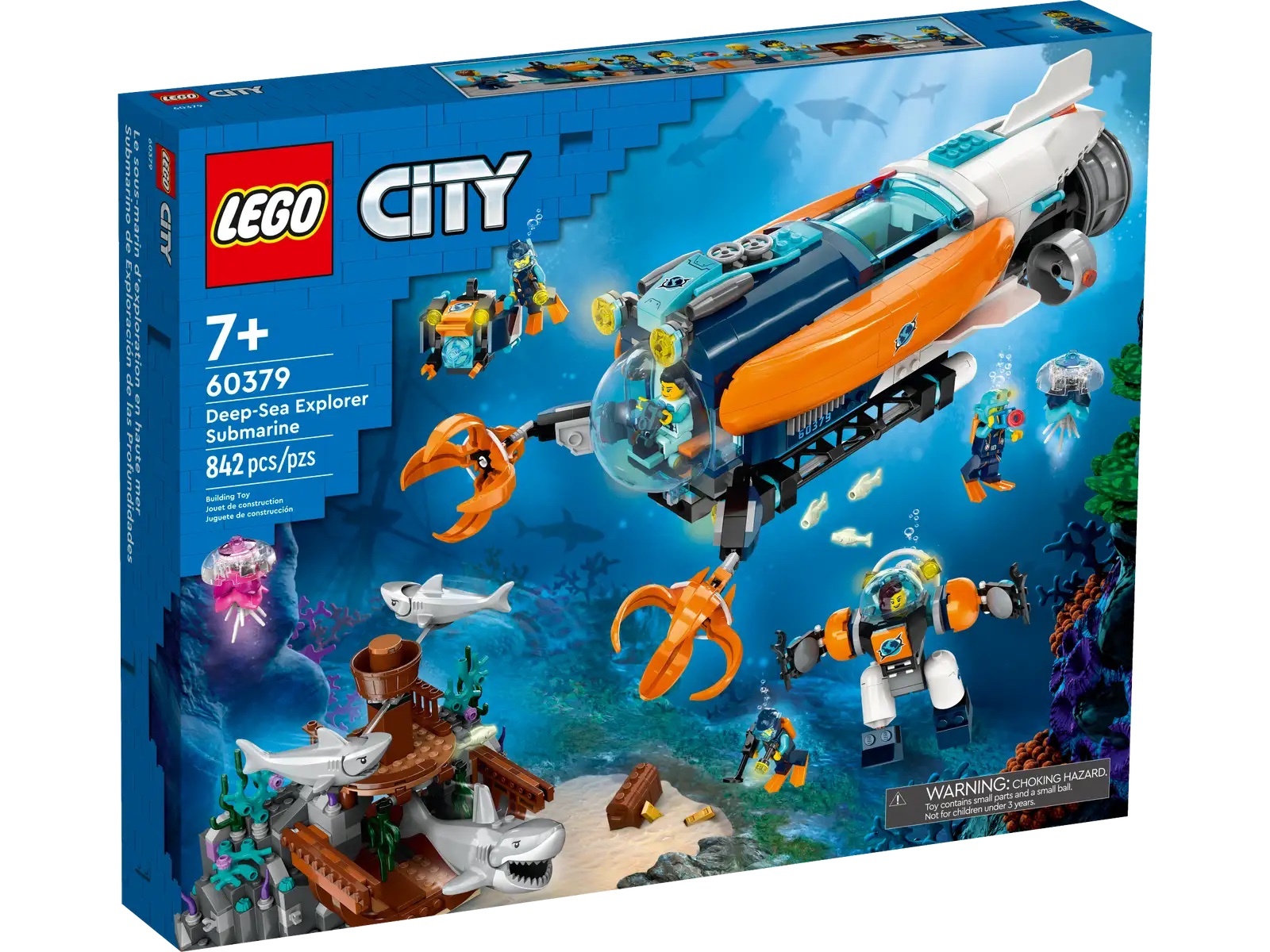 [飛米樂高積木專賣店] LEGO 60379 City-深海探險家潛水艇
