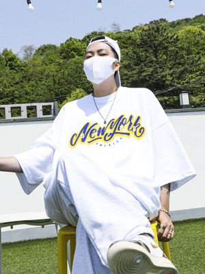 NY補丁23大圓領短袖T恤