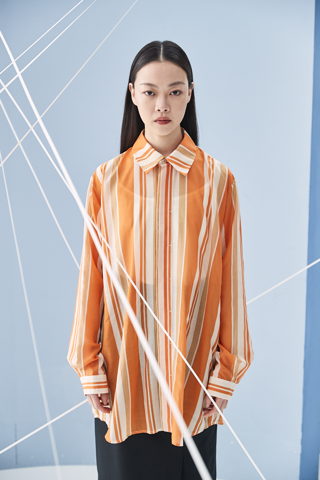 暗門襟長版襯衫