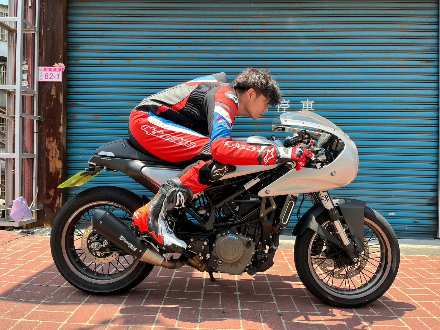 ALPINESTARS HONDA GP FORCE BLACK/BRIGHT RED/BLUE 黑亮紅藍 HRC 一件式 皮衣 連身皮衣