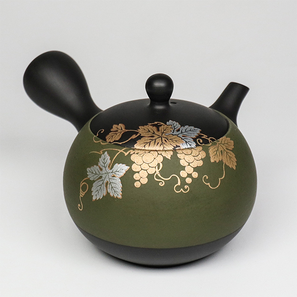 【昭萌】黑丸綠田葡萄 橫手急須0.2L