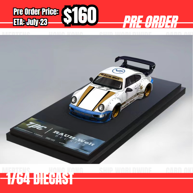 Pre Order-$160 TPC 1:64 RWB964 GT White EA [OD26/05]