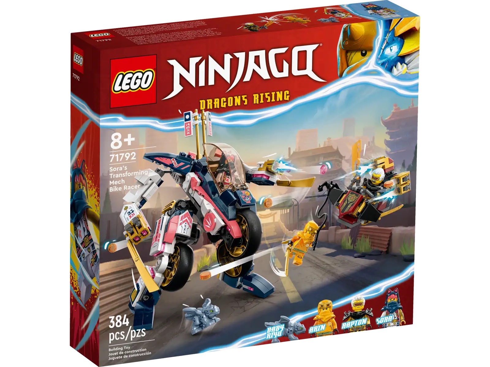 [飛米樂高積木專賣店] LEGO 71792 Ninjago-索拉的變形機械人摩托飛車