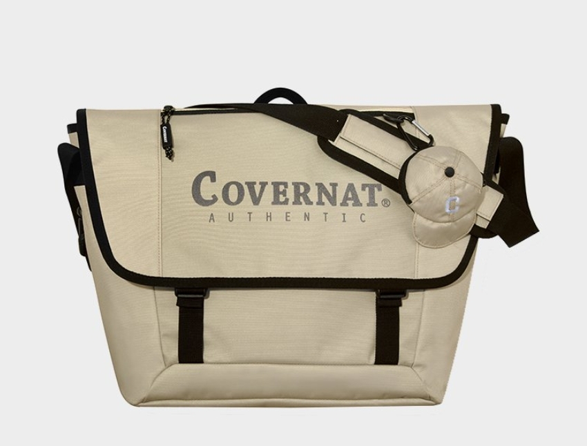 韓國代購 COVERNAT New Basic 郵差包 側背包 機能包 米色 MAY-