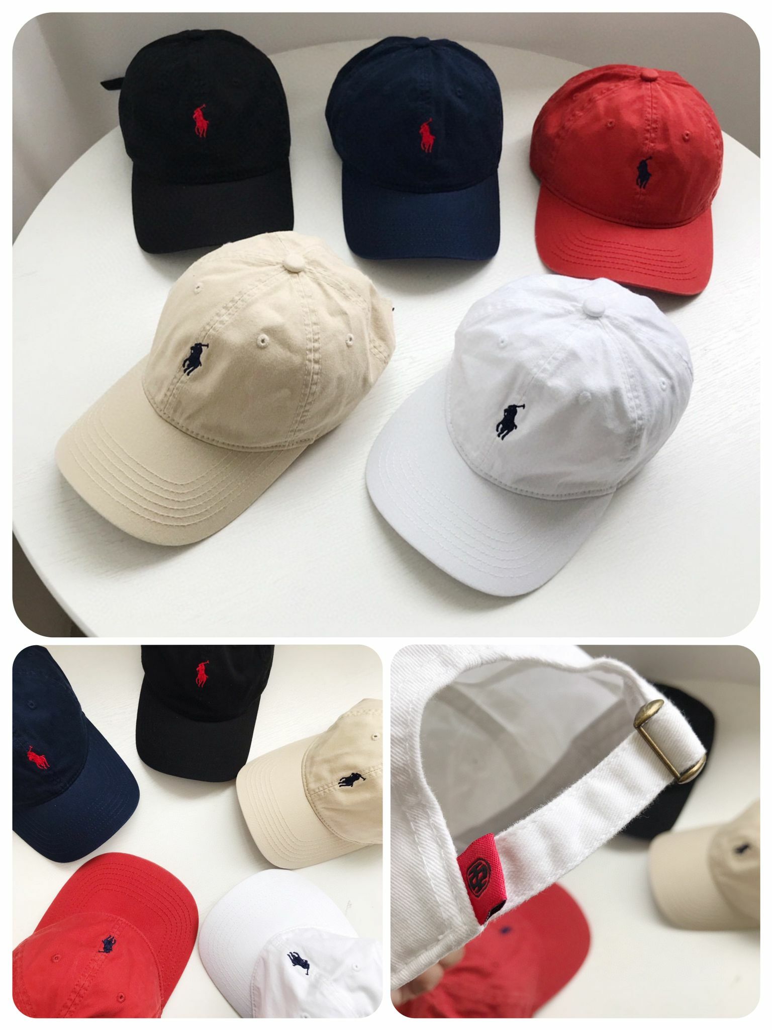 POLO純色前刺繡棒球帽23A1344 -2300187