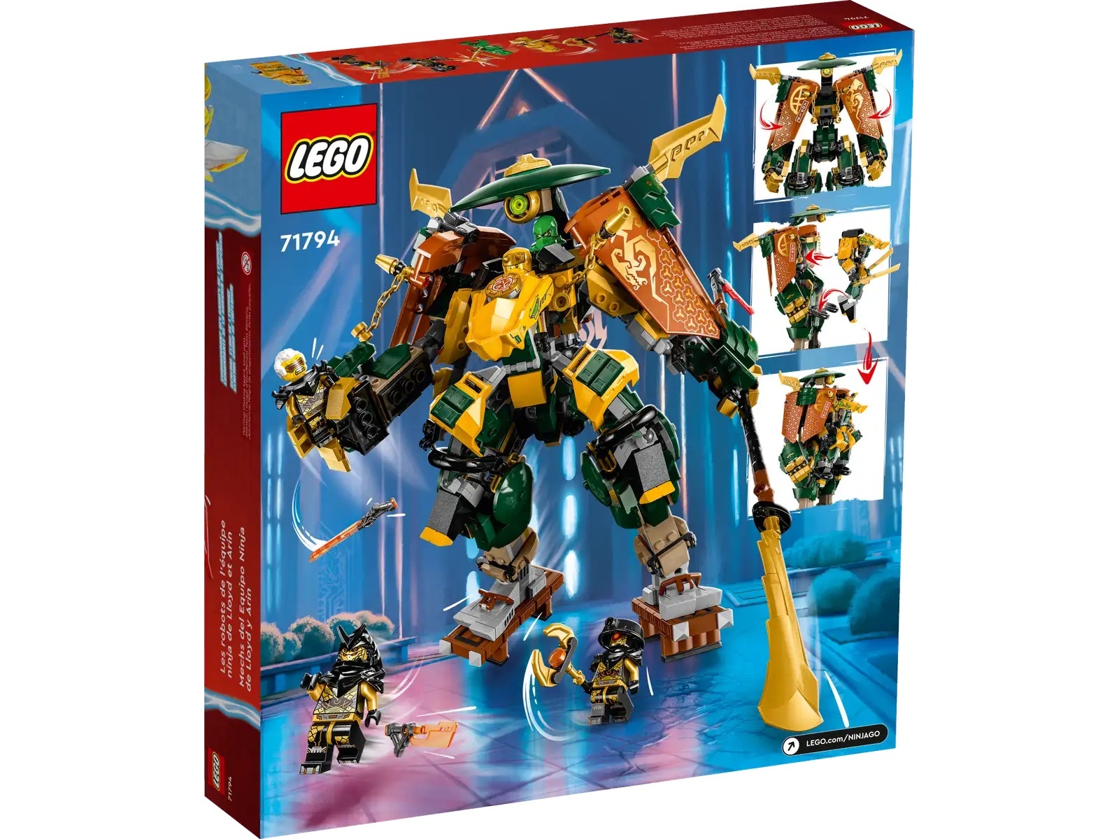 [飛米樂高積木專賣店] LEGO 71794 Ninjago-勞埃德與亞林的忍者小隊機械人