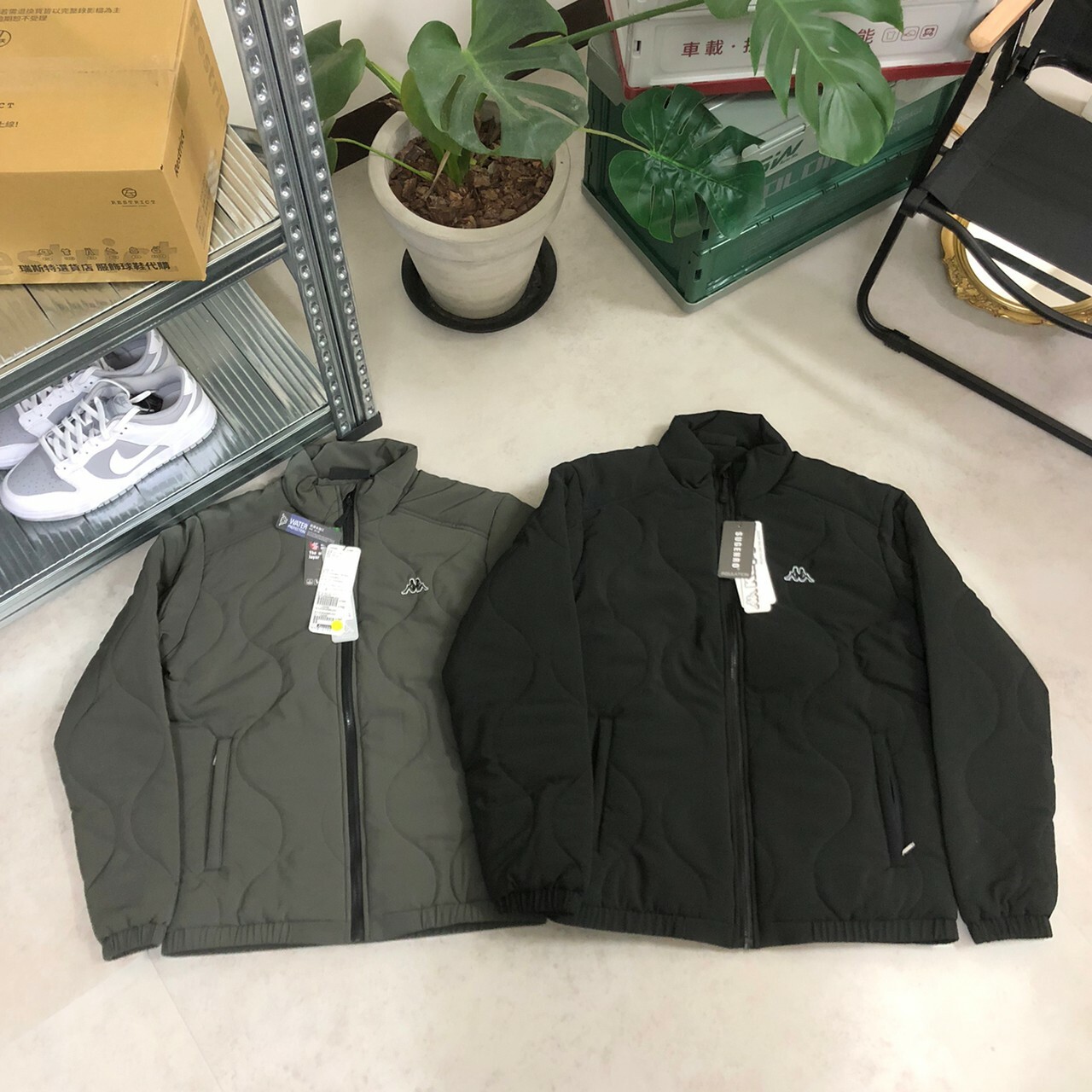 Kappa 經典潮流保暖竹炭棉風衣外套 321L2CW