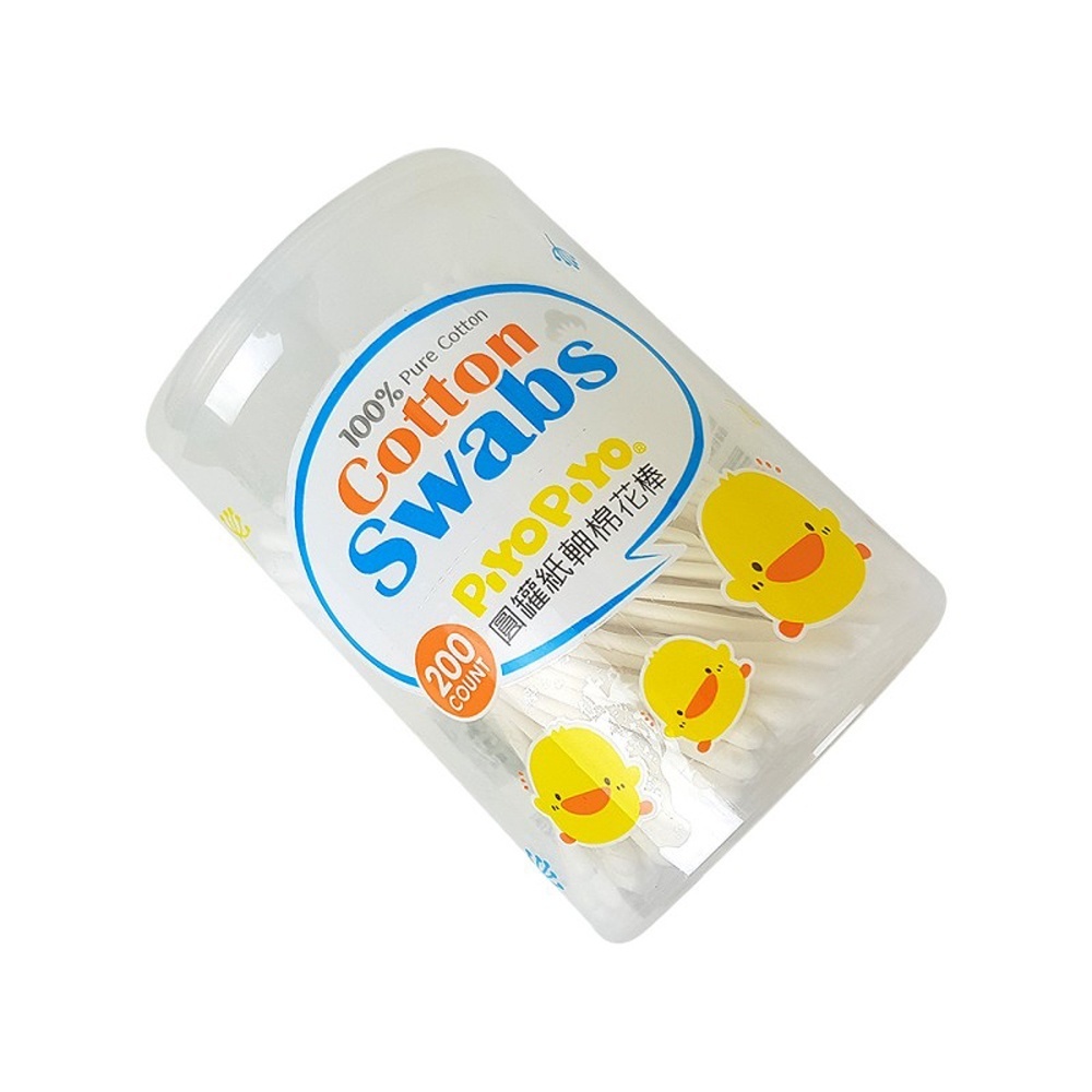 黃色小鴨 細紙軸易開罐棉棒(200支)