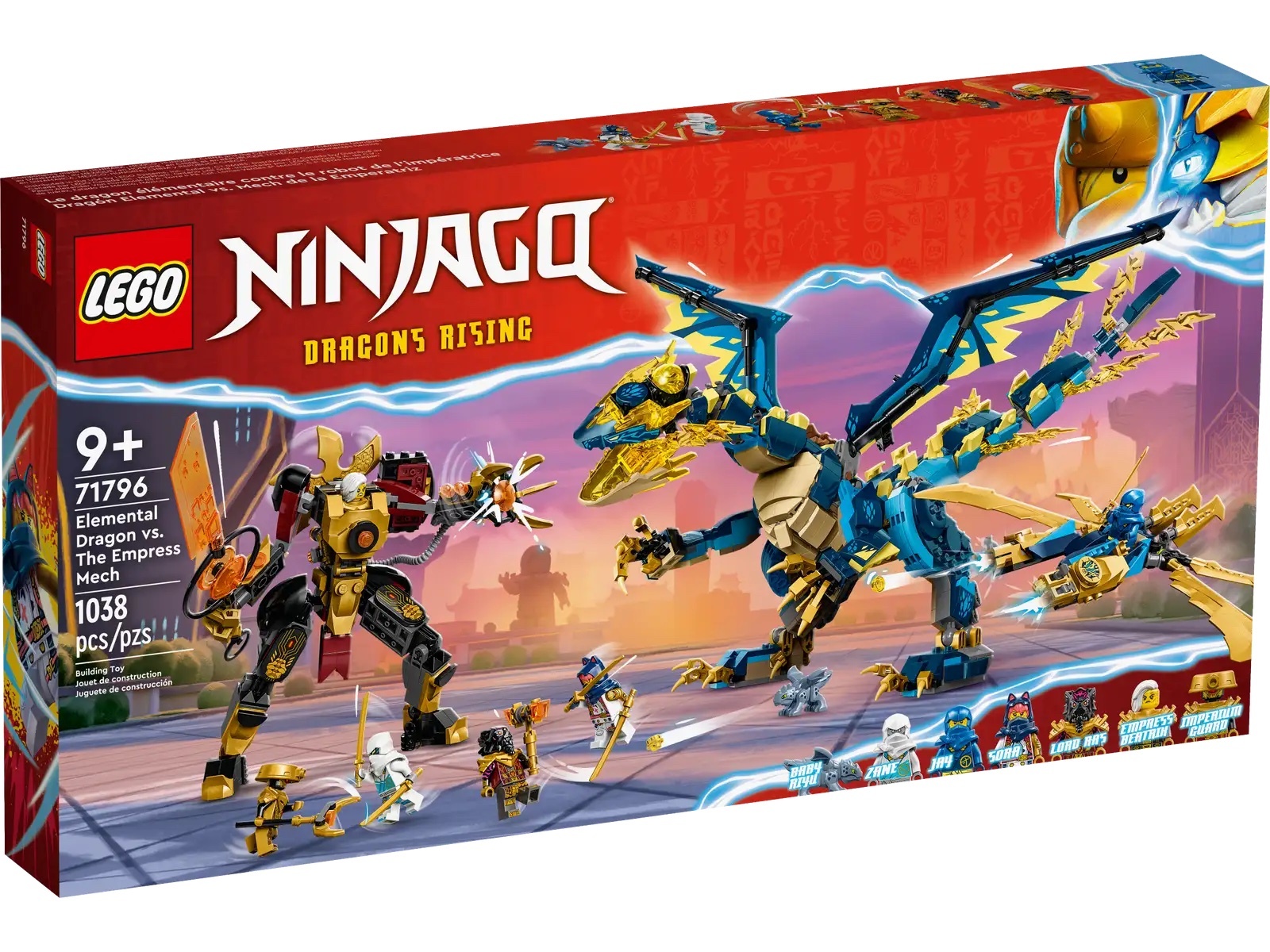[飛米樂高積木專賣店] LEGO 71796 Ninjago-元素之龍對戰女皇機械人