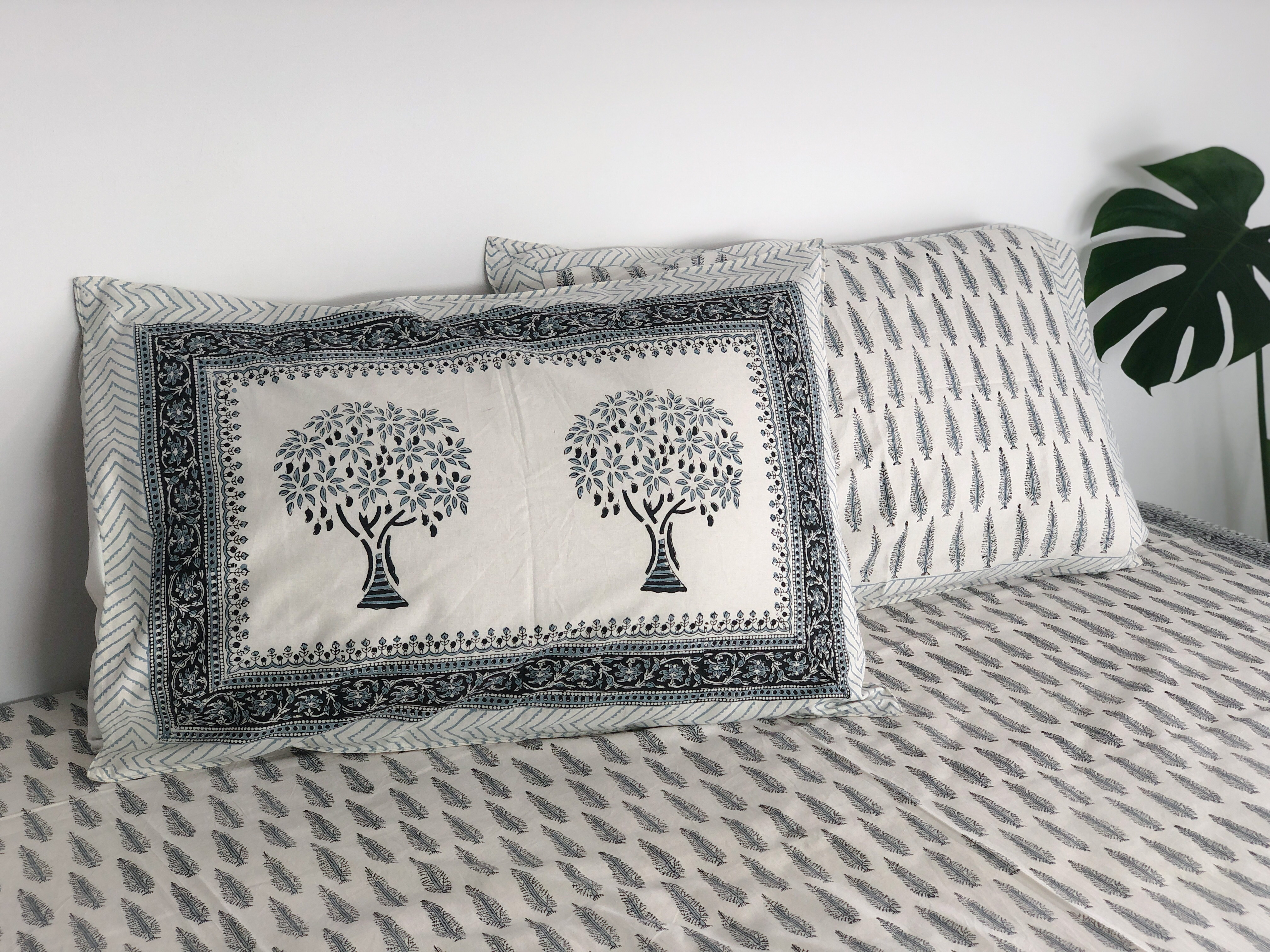 生命樹  純棉蓋印枕套