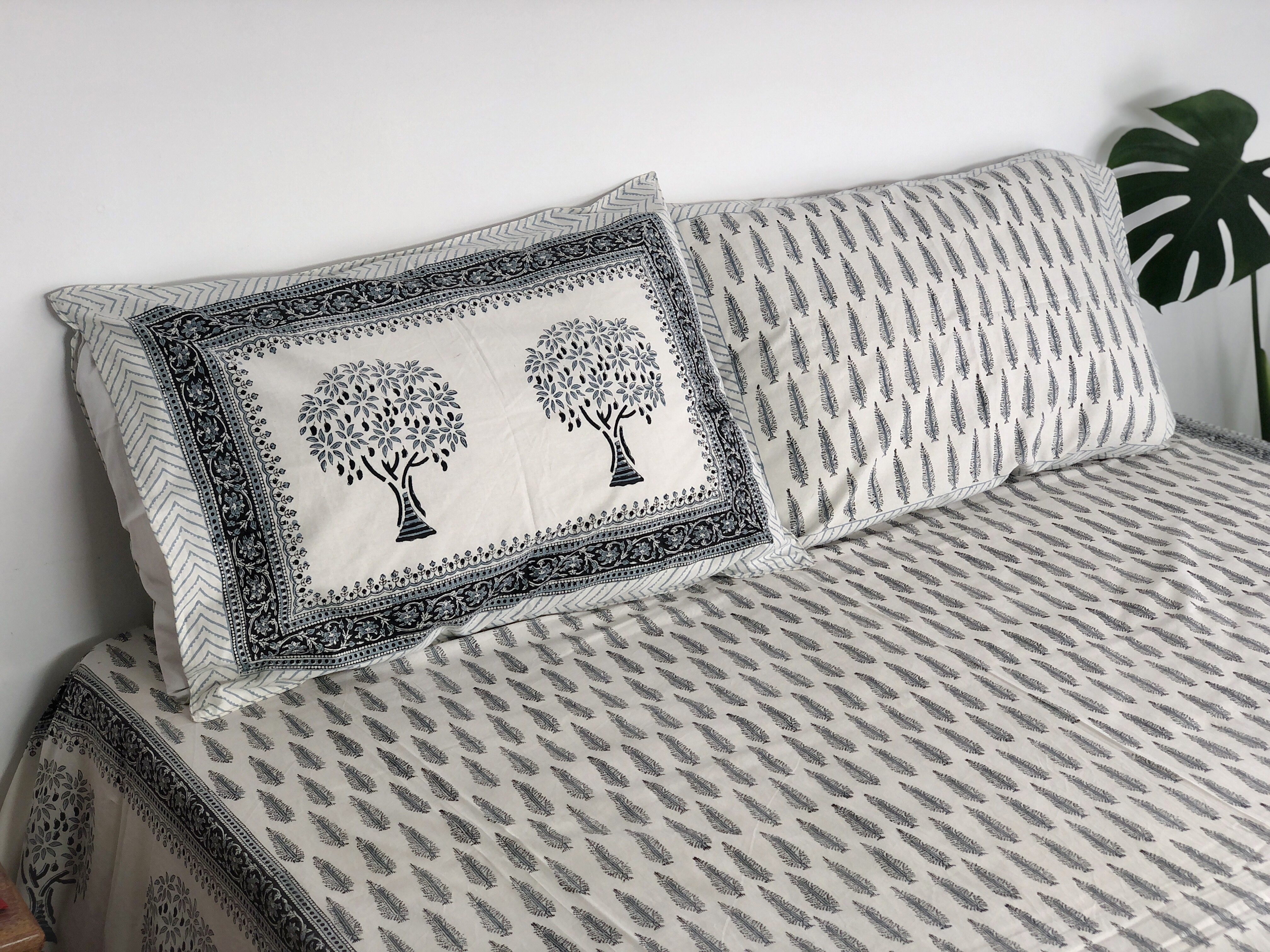 生命樹  純棉蓋印枕套
