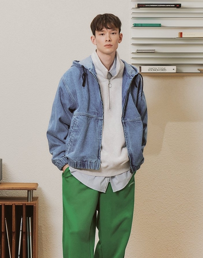 韓國代購 COVERNAT 牛仔連帽衫外套 拉鍊外套 單寧 2023春夏款 兩色 MAY-