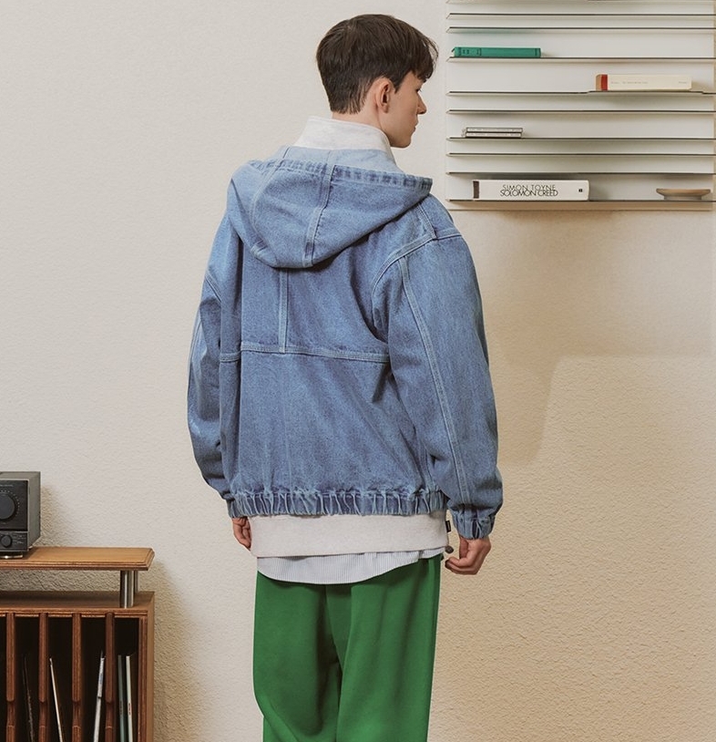 韓國代購 COVERNAT 牛仔連帽衫外套 拉鍊外套 單寧 2023春夏款 兩色 MAY-