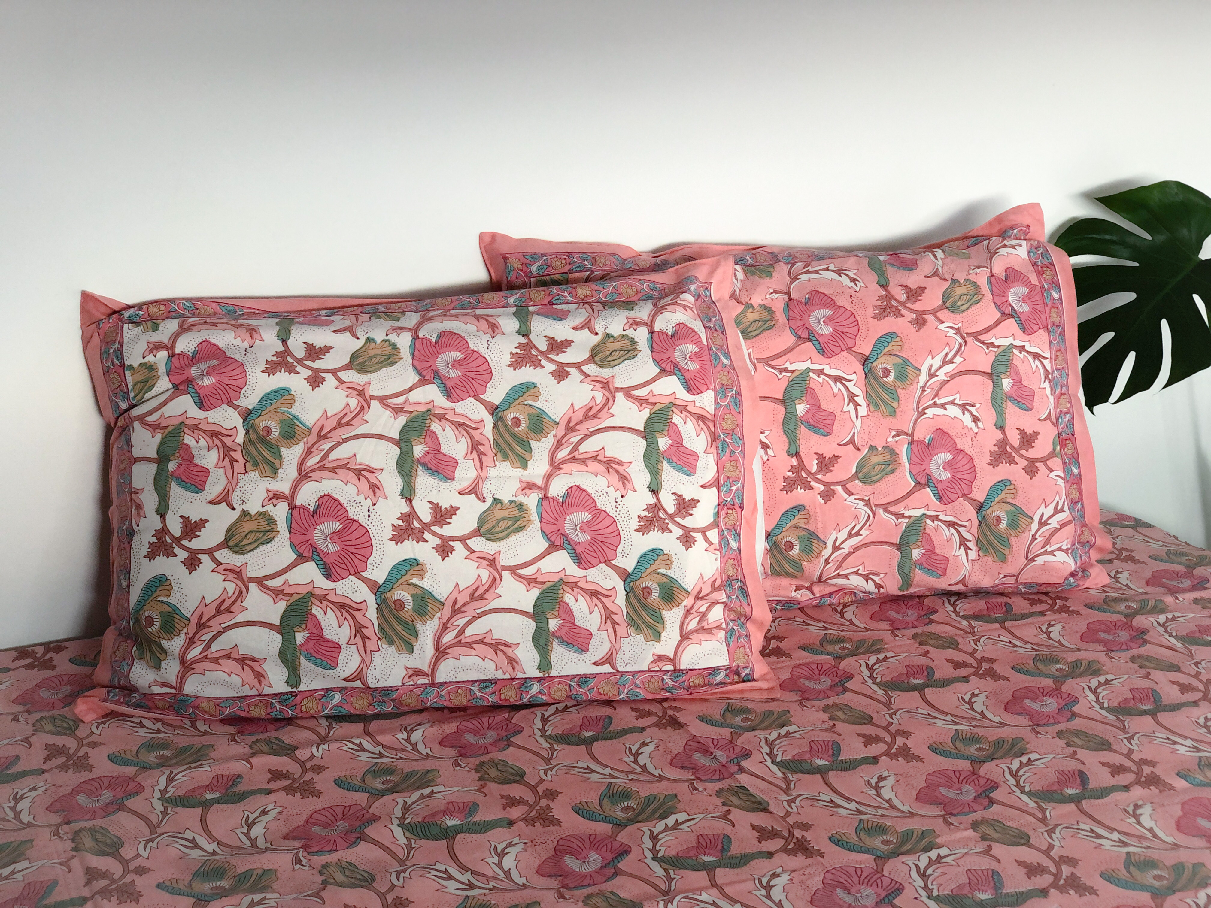 齋浦爾甜心  純棉蓋印枕套