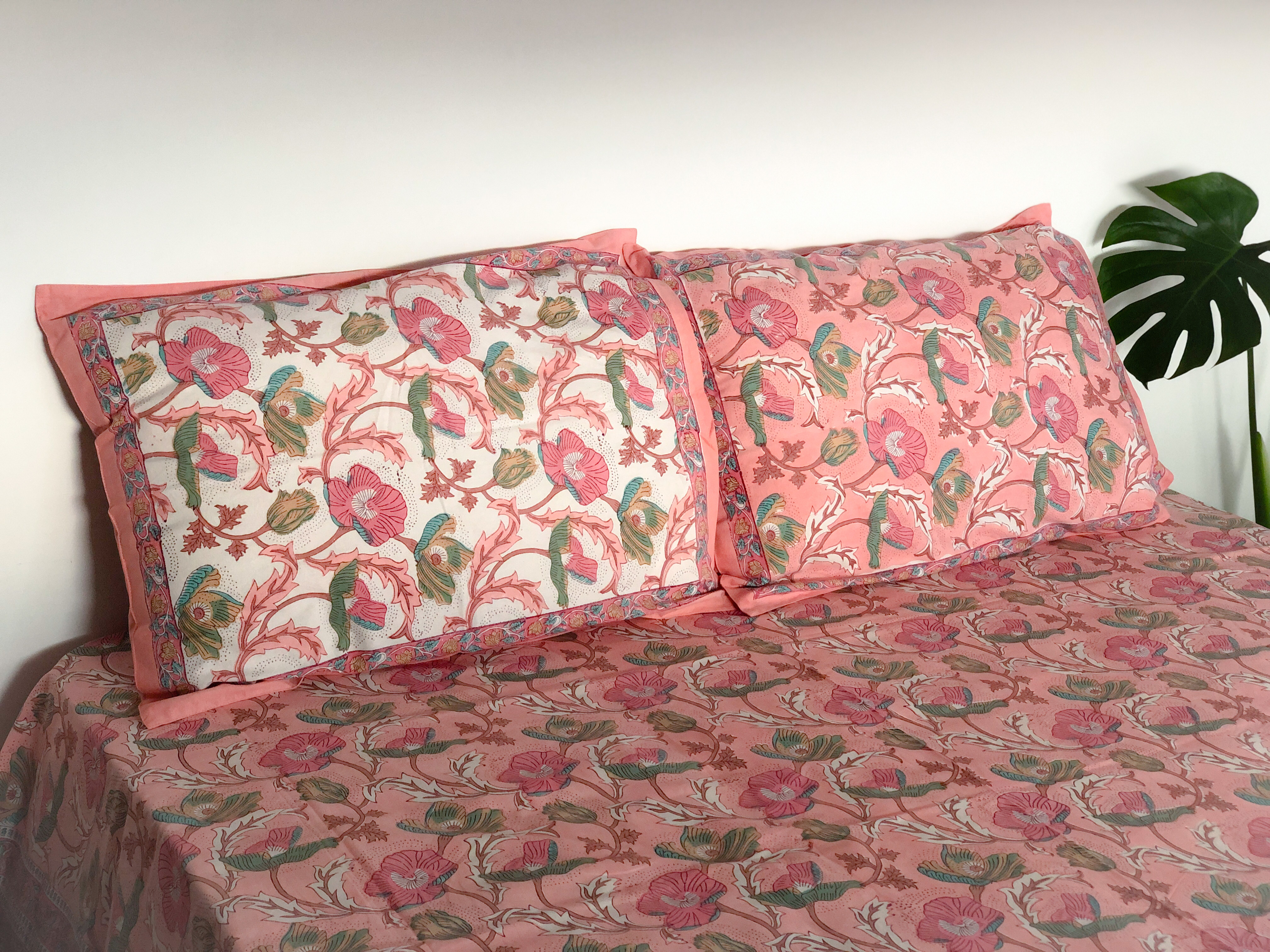 齋浦爾甜心  純棉蓋印枕套