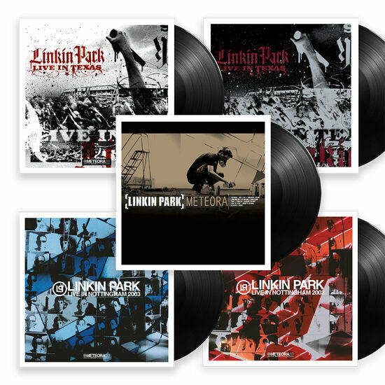 Linkin Park《Meteora (20th Anniversary Super Deluxe Edition)》（豪華套裝5LP + 4CD + 3DVD + 40頁書冊+ 36” x 24” Meteora牆海報 + Delta石版印刷 + 貼紙 + logo模板 + 高音質下載碼）