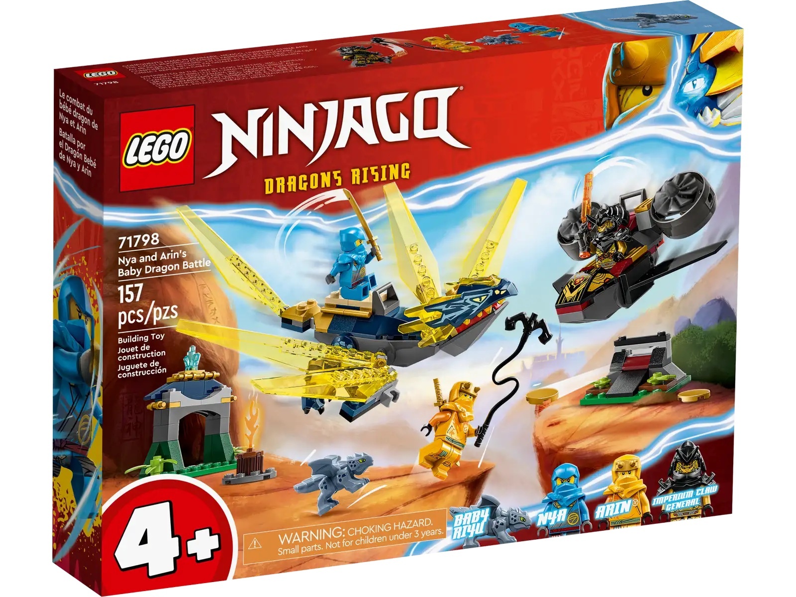[飛米樂高積木專賣店] LEGO 71798 Ninjago-赤蘭與亞林的幼龍大戰