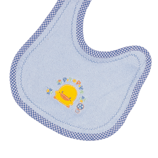 黃色小鴨 初生黏貼式圍兜（2色可選）