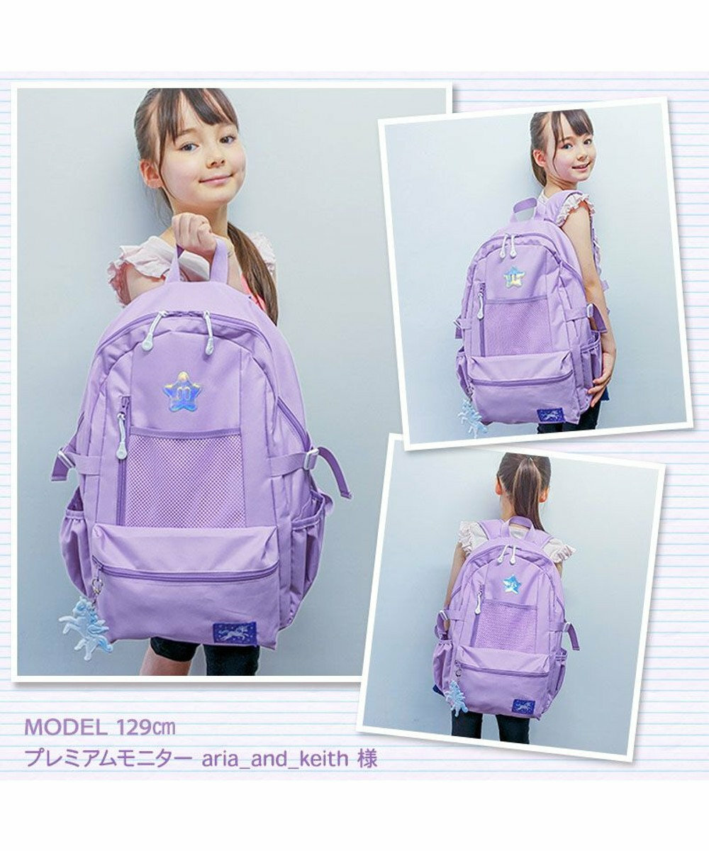 Usamomo萌兔桃桃-  獨角獸 背包 (紫色/黑色)