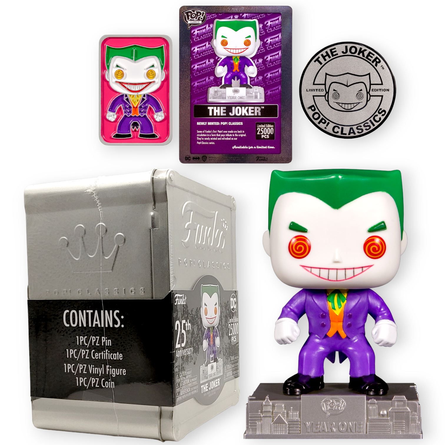 FUNKO POP<蝙蝠俠25週年>經典小丑(鐵盒收藏套裝)-No.06C