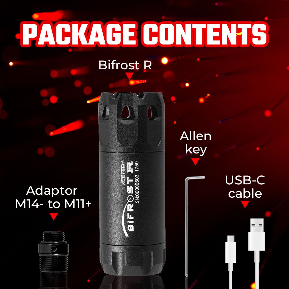 Acetech | Bifrost R Tracer: Red hot leading rainbow!