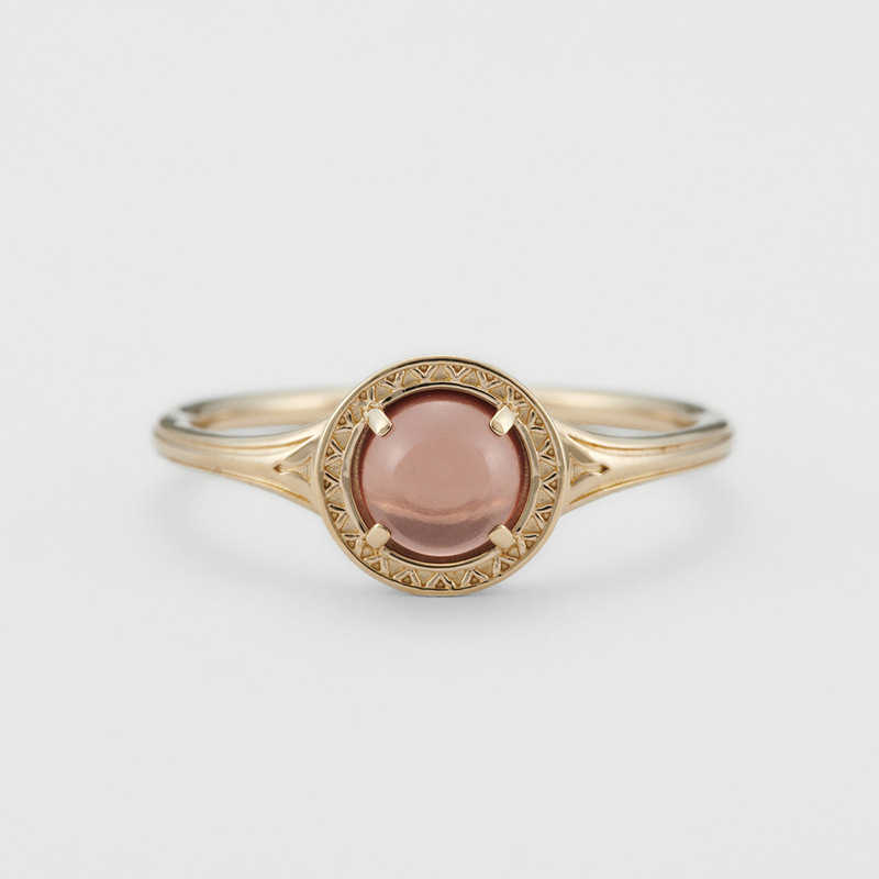 【輕奢】微醺宮廷-14K金+925銀石榴石戒指