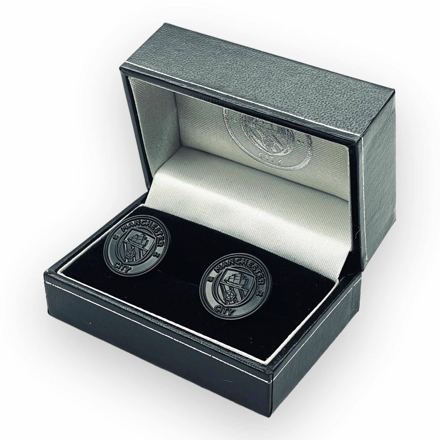 曼城黑色會徽袖口扣
