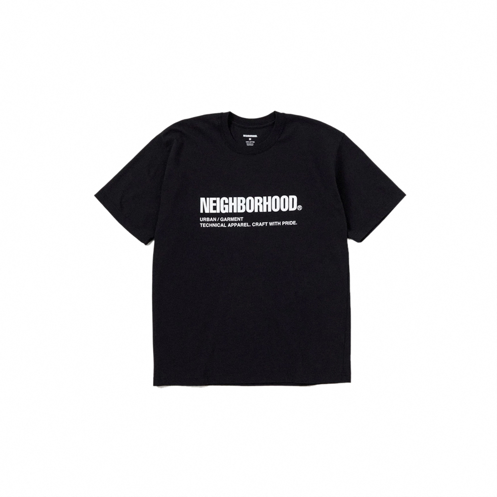 NEIGHBORHOOD 2023SS NH 胸口文字 短袖 白/黑/鼠尾草綠