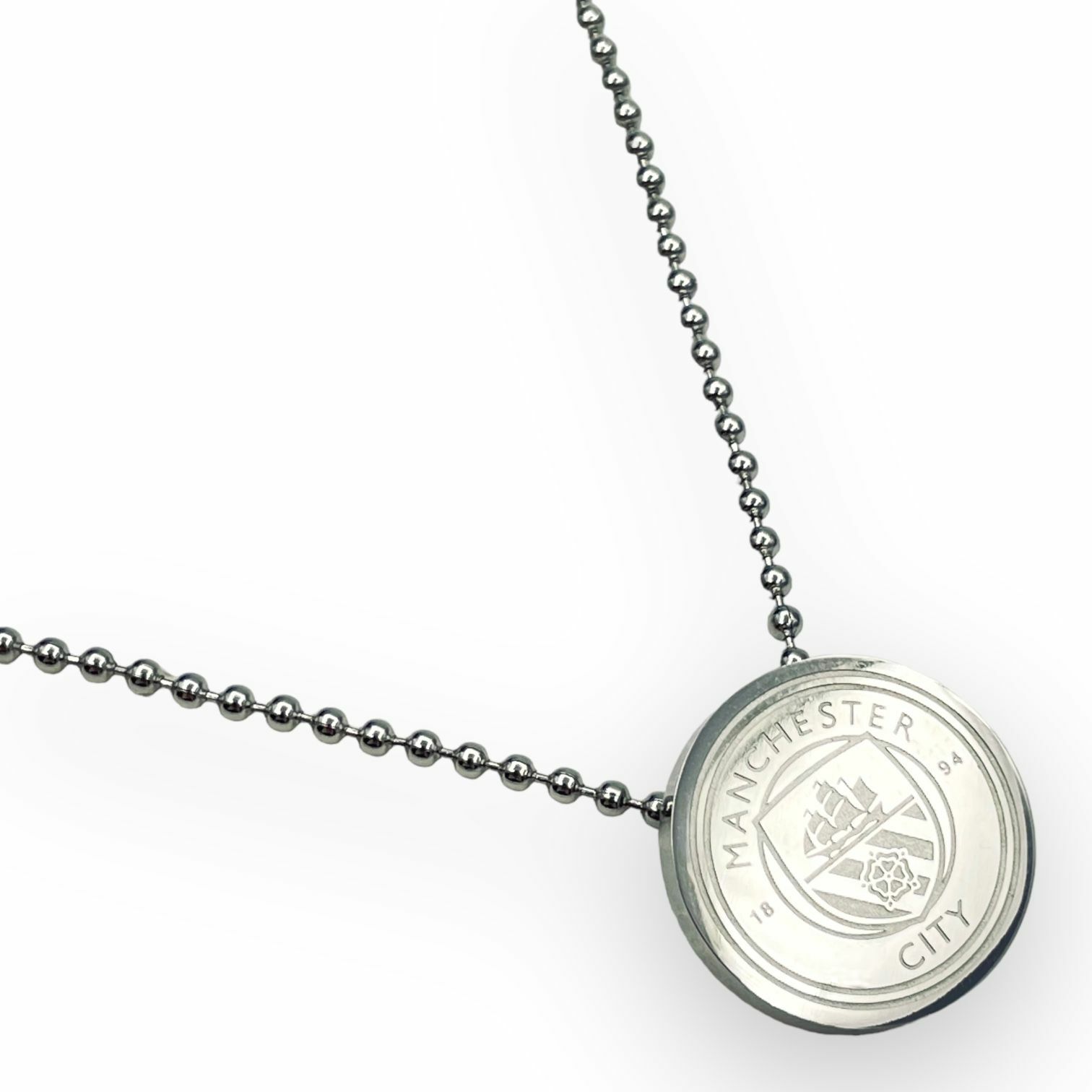 曼城會徽形金屬頸鍊