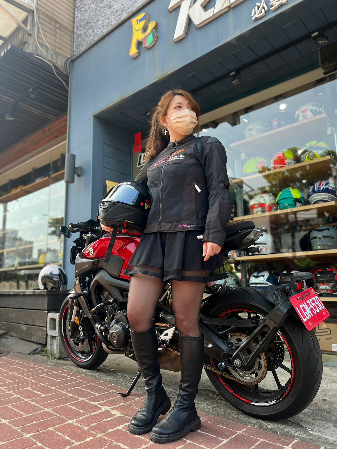 ALPINESTARS STELLA SMX AIR JACKET 黑黃粉 夏季防摔衣 防水 防風 可拆內裡