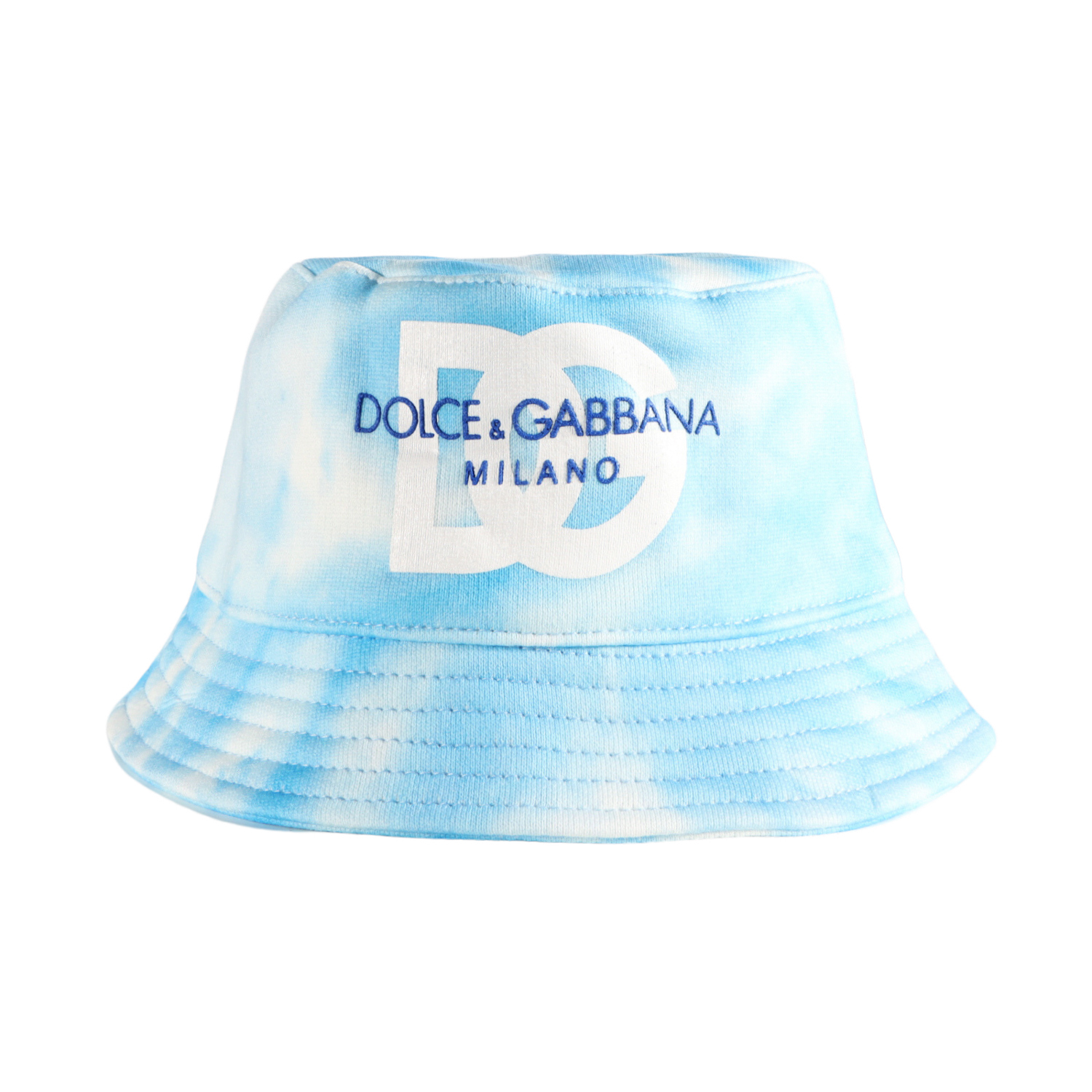 Dolce&Gabbana Kids 嬰幼兒水洗藍DG漁夫帽