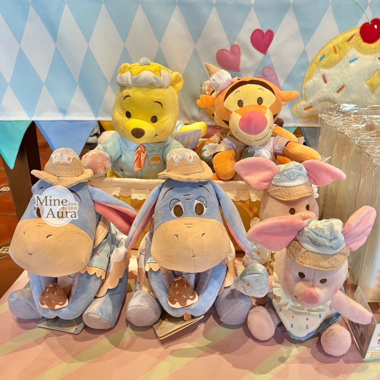 (限時特價) 小熊維尼 Winnie the Pooh 綿綿冰淇淋系列 娃娃 玩偶 -上海迪士尼樂園