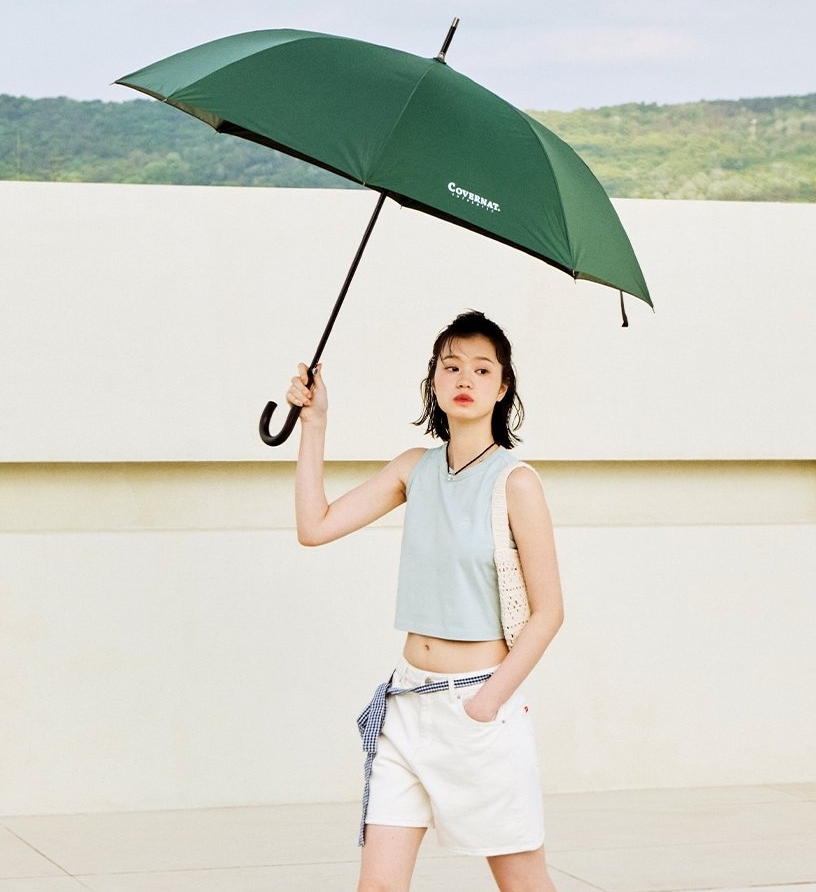 韓國代購 COVERNAT LOGO標 長傘 雨傘 MAY-