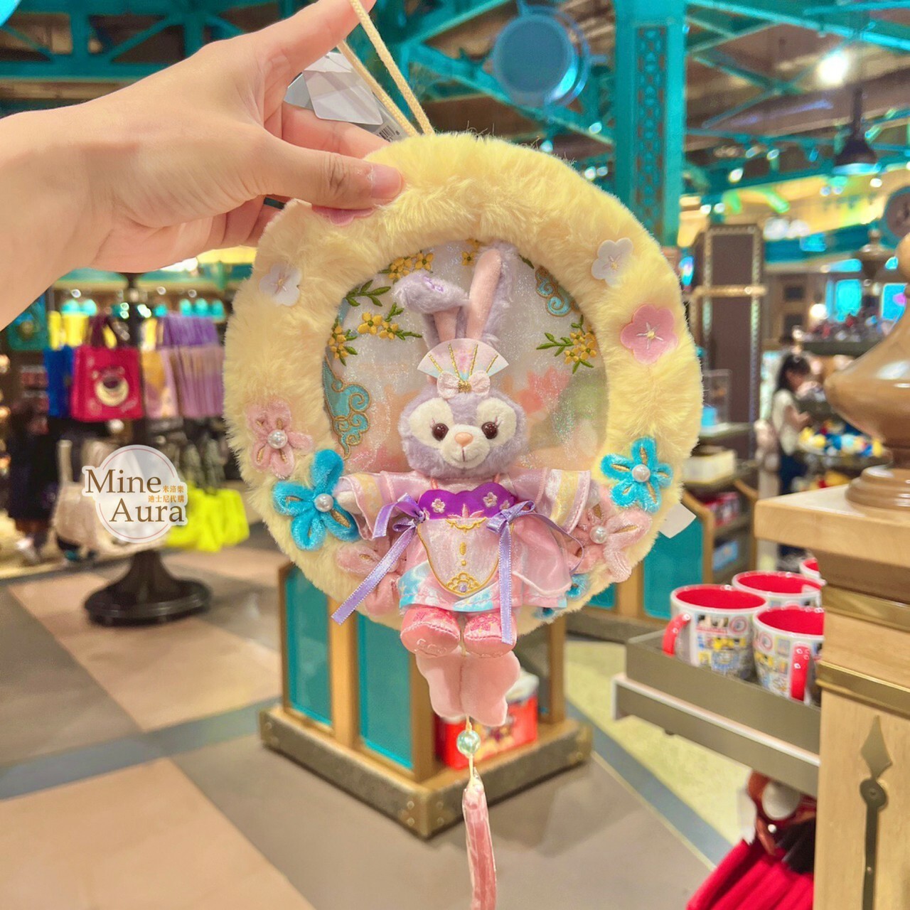 (現貨) 中秋限定 史黛拉露 星黛露 StellaLou 絨毛 花環 裝飾 -上海迪士尼樂園