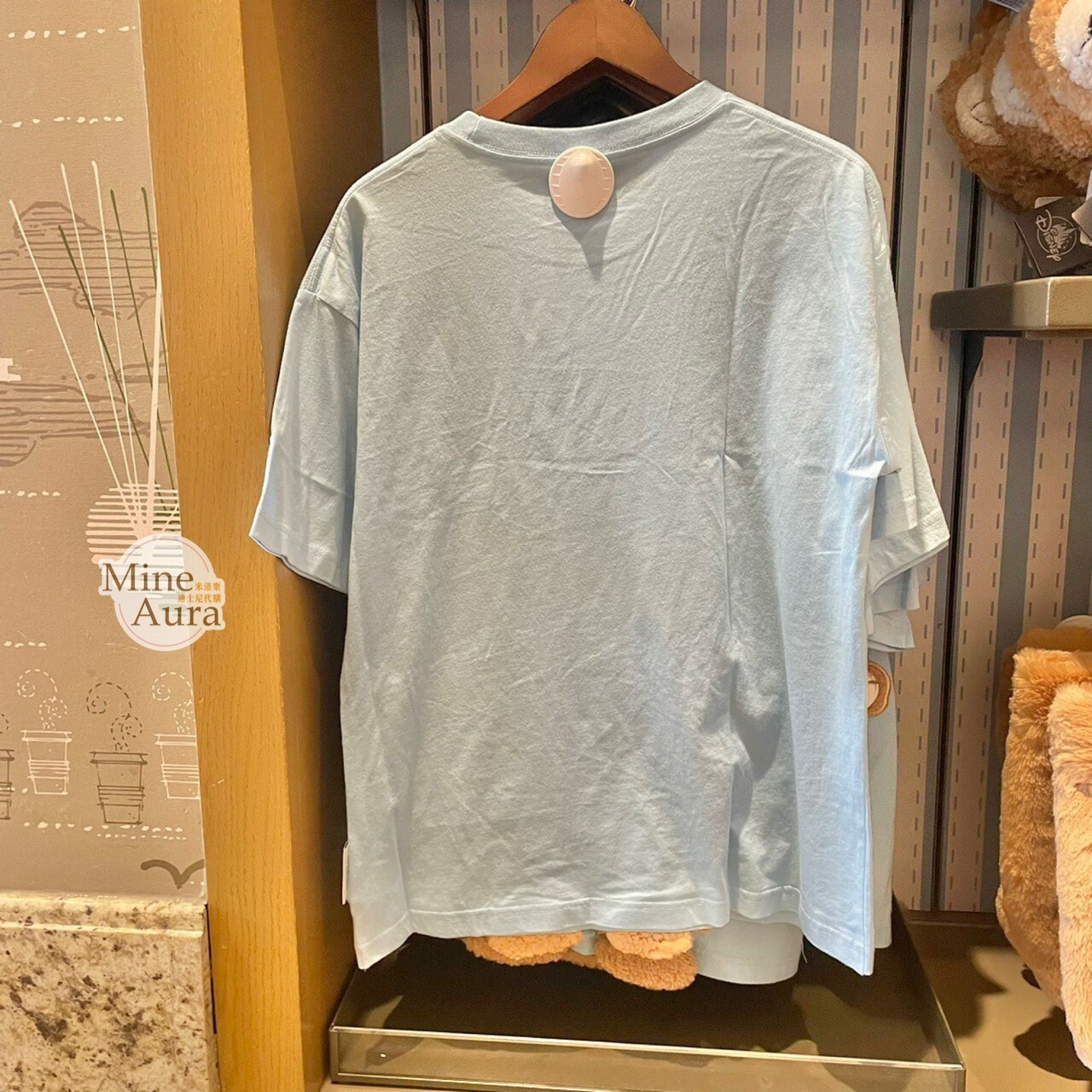 達菲 Duffy 水手服造型 絨毛貼布圖案造型 上衣 短T -上海迪士尼樂園