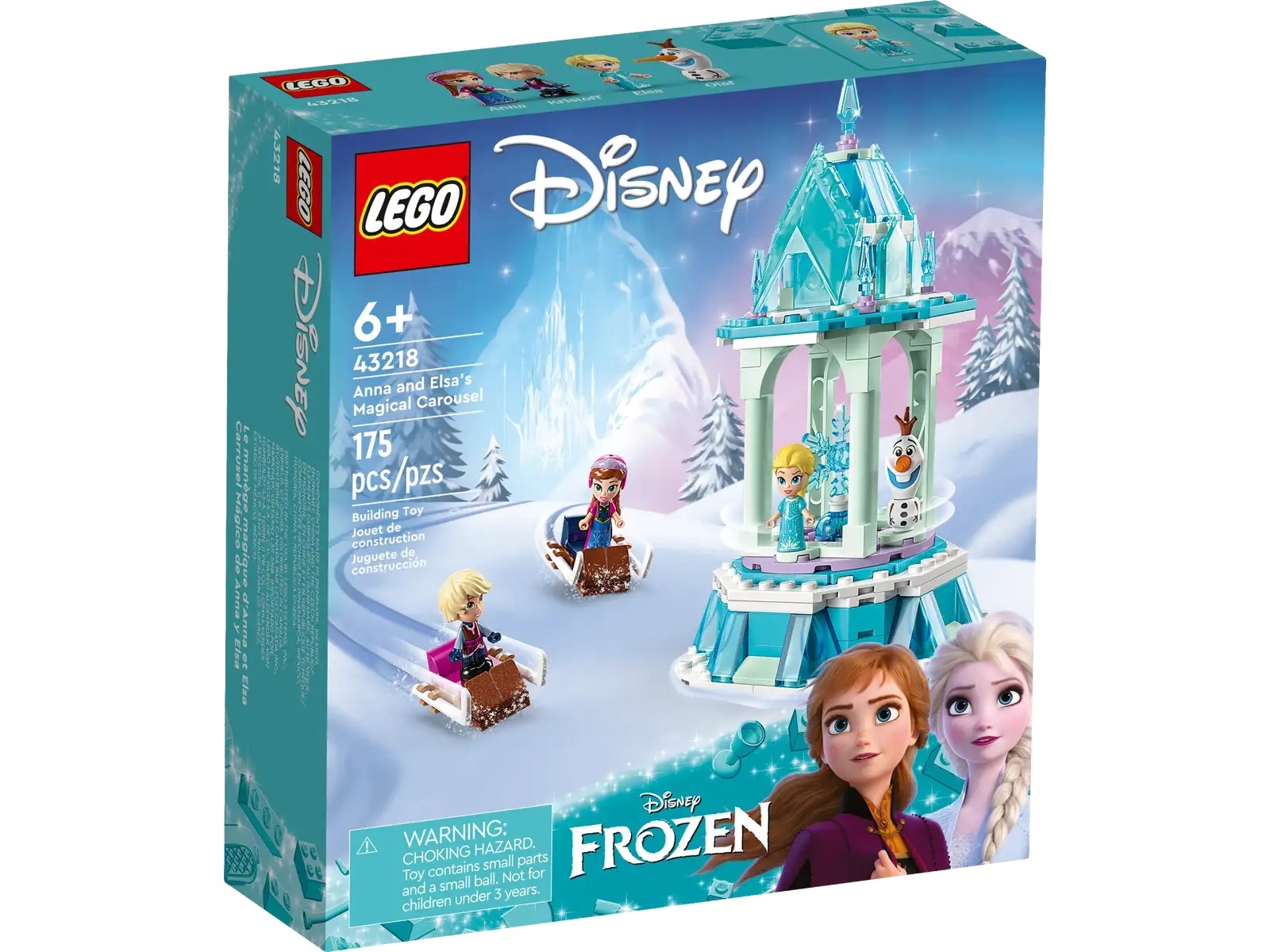 [飛米樂高積木專賣店] LEGO 43218 Disney-Anna 和 Elsa 的魔法旋轉木馬