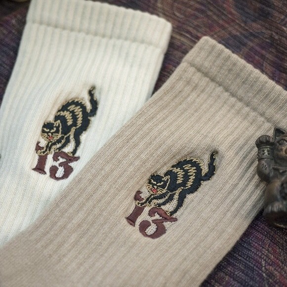 AFTER WORK 側面刺繡系列-黑貓