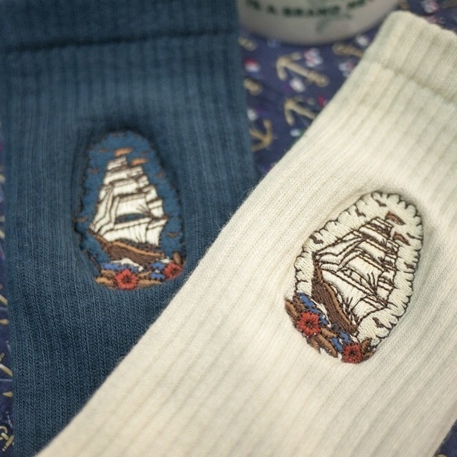 AFTER WORK 側面刺繡系列-船