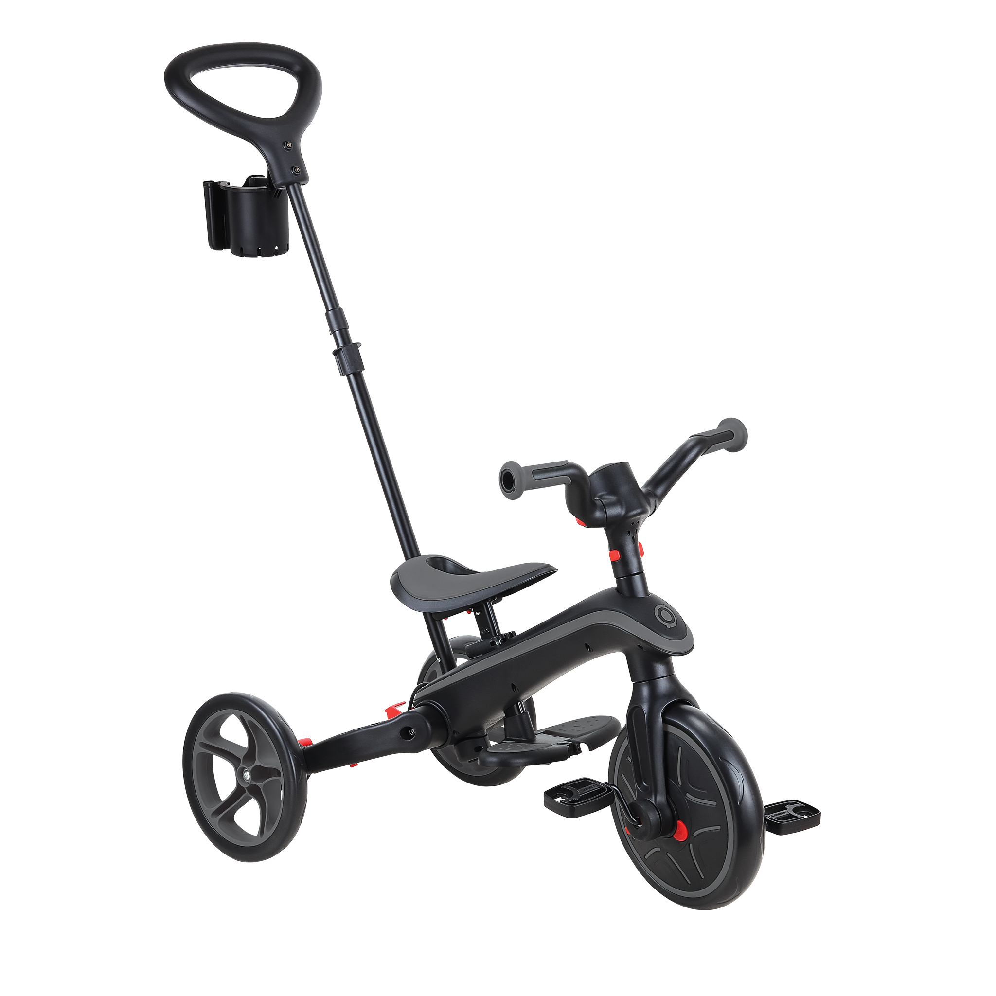 GLOBBER　3輪車 GLOBBER 4合1 Trike多功能3輪推車折疊版-法國紳士黑